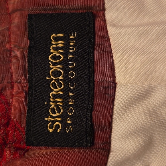 Steinebronn Vintage Red Embroidered Snowpants - Picture 9 of 12